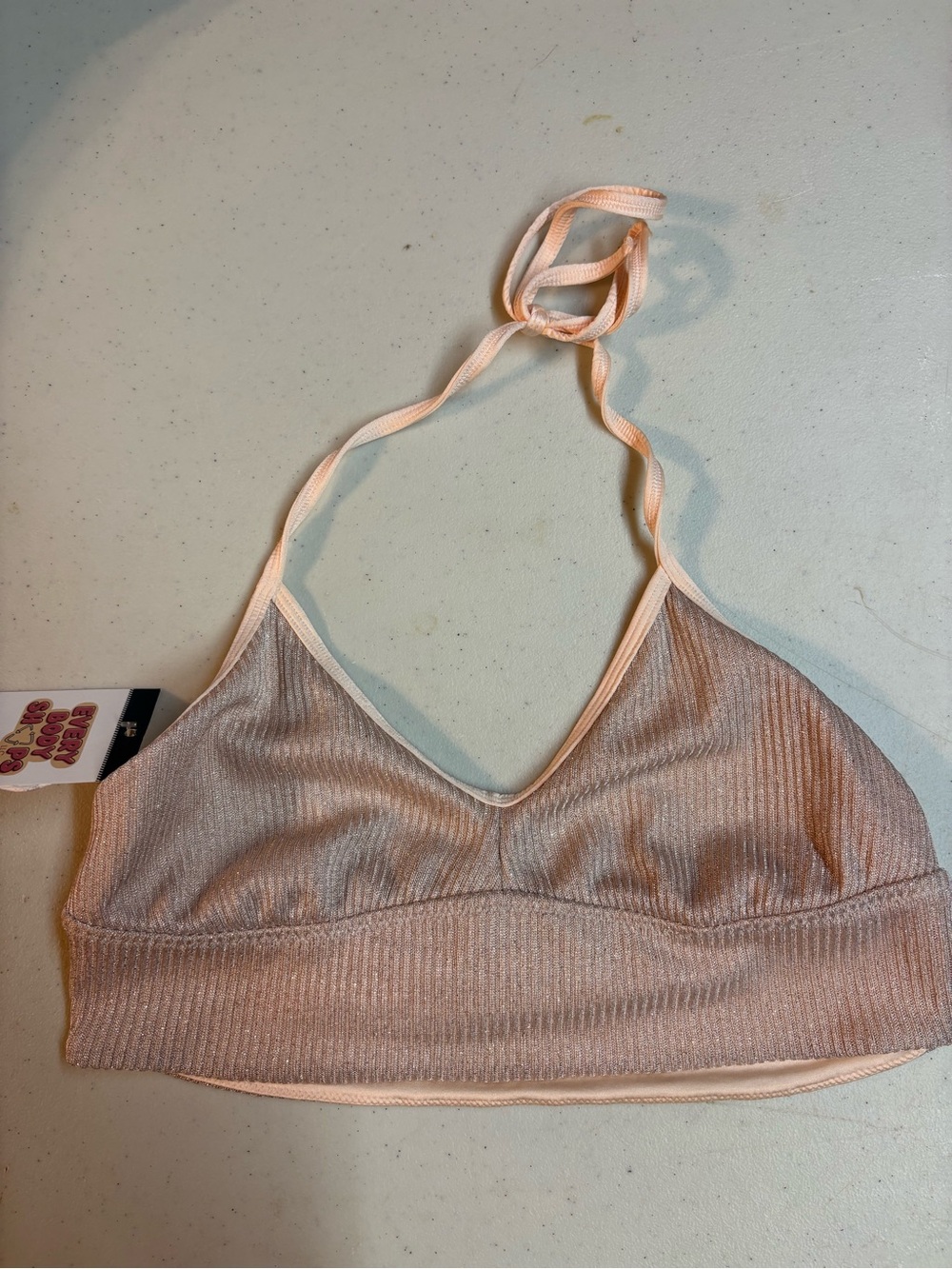 AERIE MEDIUM ✨ halter bralette light pink excellent condition